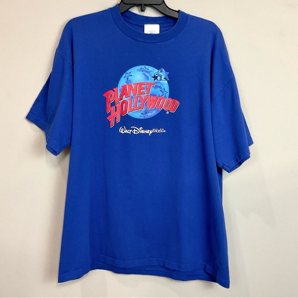 Vintage Planet Hollywood T-Shirt Tee Walt Disney World Short Sleeve Sz XL
